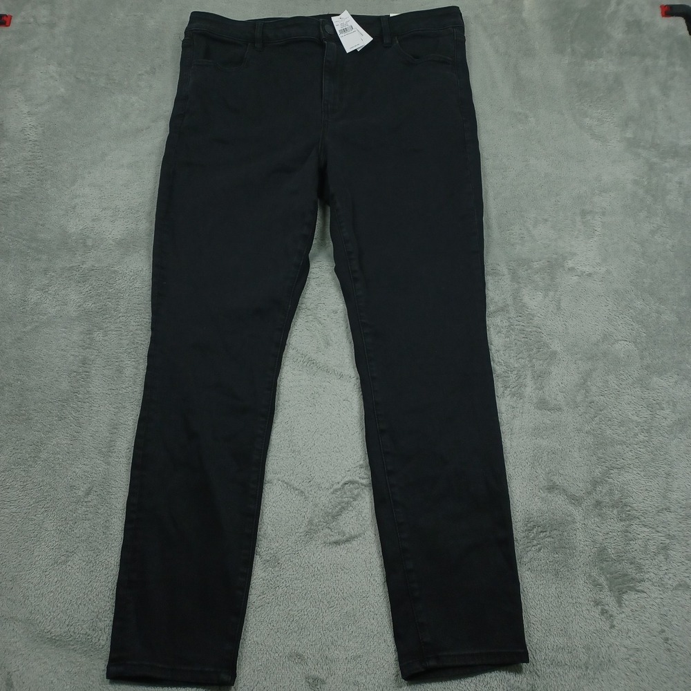 American Eagle Jeans Womens 20 Black High Rise Jeggings Stretch‎ Pockets NWT